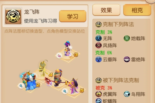 梦幻西游手游什么阵法克制地阵