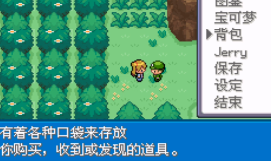 口袋妖怪火红超级钓竿怎么拿