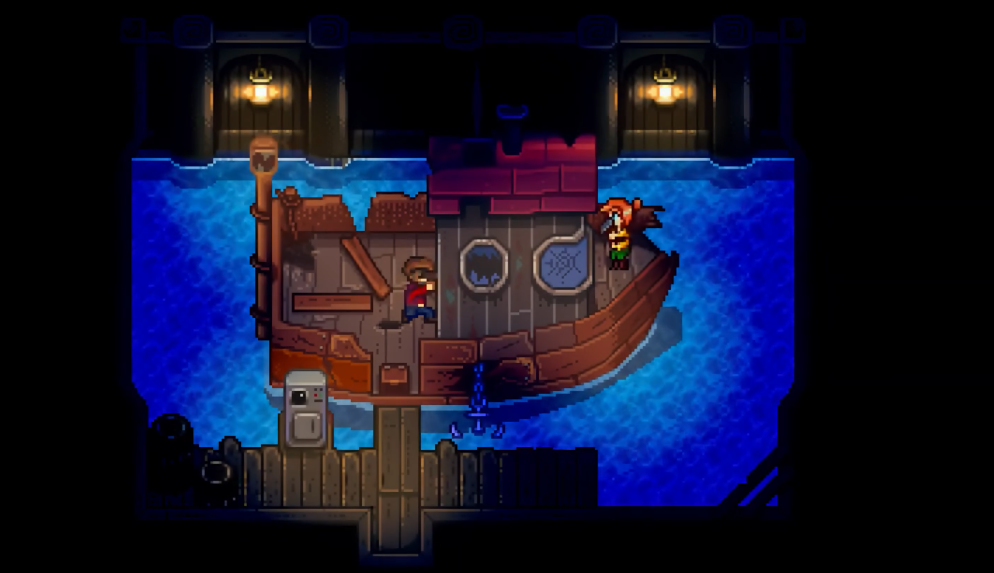 星露谷物语姜岛怎么过夜