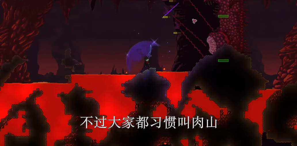 泰拉瑞亚怎么打肉山