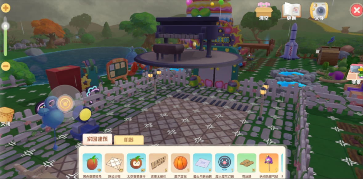 摩尔庄园的钢琴怎么浮在空中