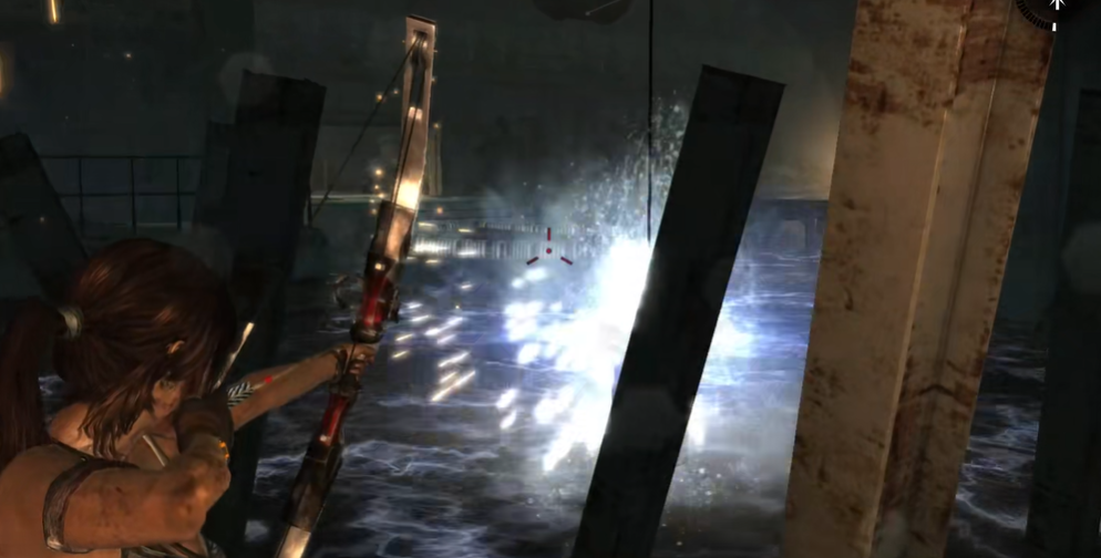 古墓丽影怎么过带电的水