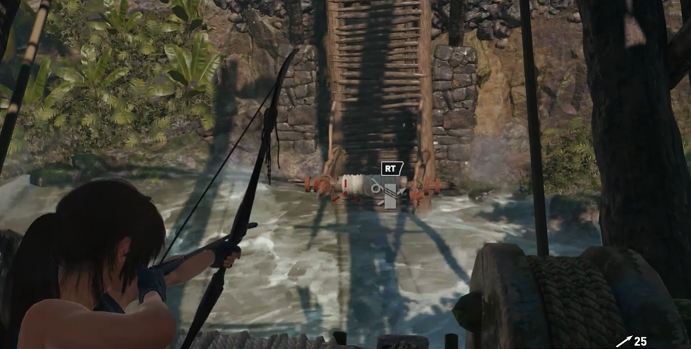 古墓丽影9秘鲁古墓吊桥怎么过