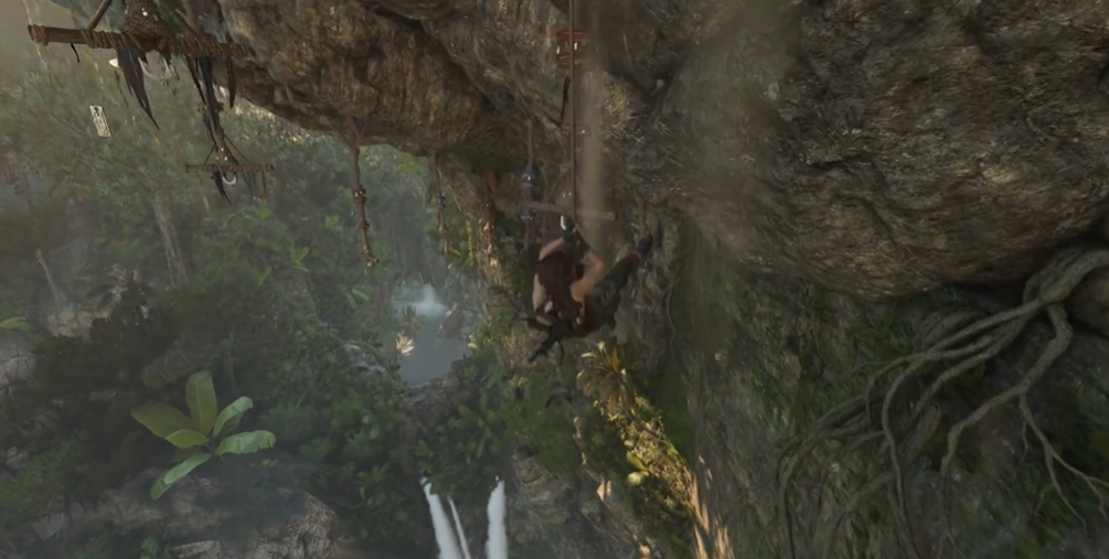 古墓丽影悬崖怎么过