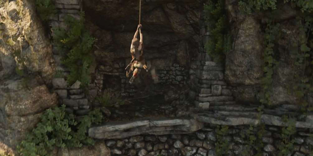 古墓丽影悬崖怎么过