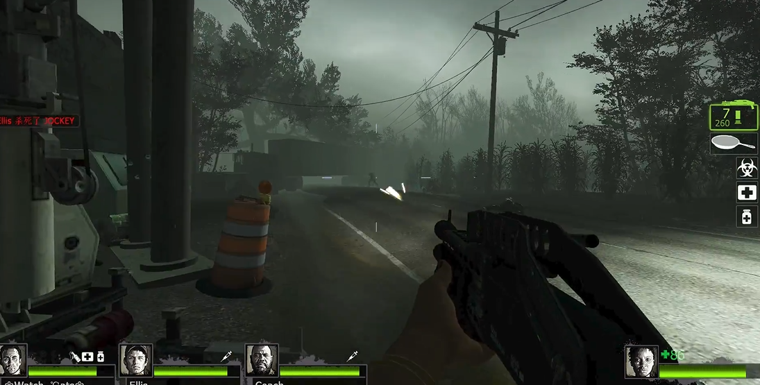 求生之路2暴风骤雨第三关怎么走