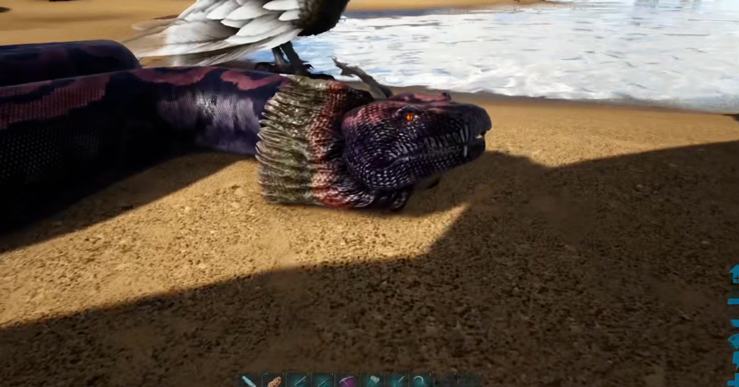 方舟生存进化怎么驯服泰坦巨蟒