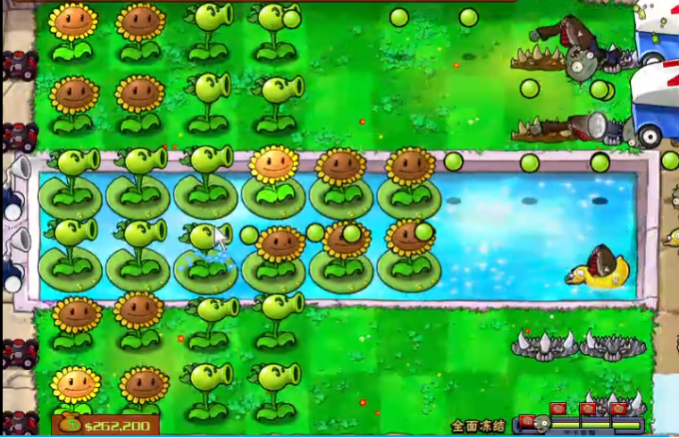 植物大战僵尸里的全面冻结怎么过