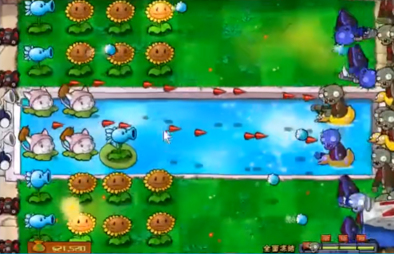 植物大战僵尸怎么过全面冻结