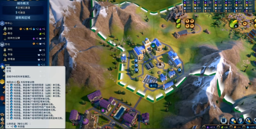 文明6每个城什么建筑都建吗